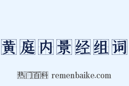 黄庭内景经组词是什么意思的图片